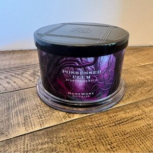 HomeWorx‎ by Slatkin & Co. Possessed Plum 4 Wick Scented Candle 18 oz